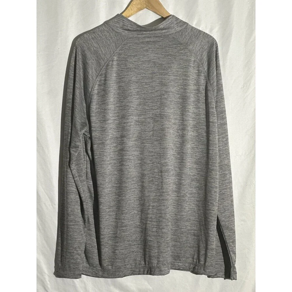 Texas A&M fanatics Mens Striated Raglon Light Weight‎ Quarter Zip Top Grey XL